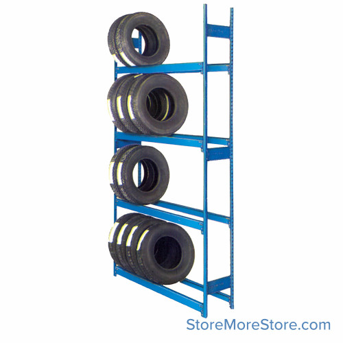 Tire Rack, 60" W x 15" D x 120" H, Without Casters